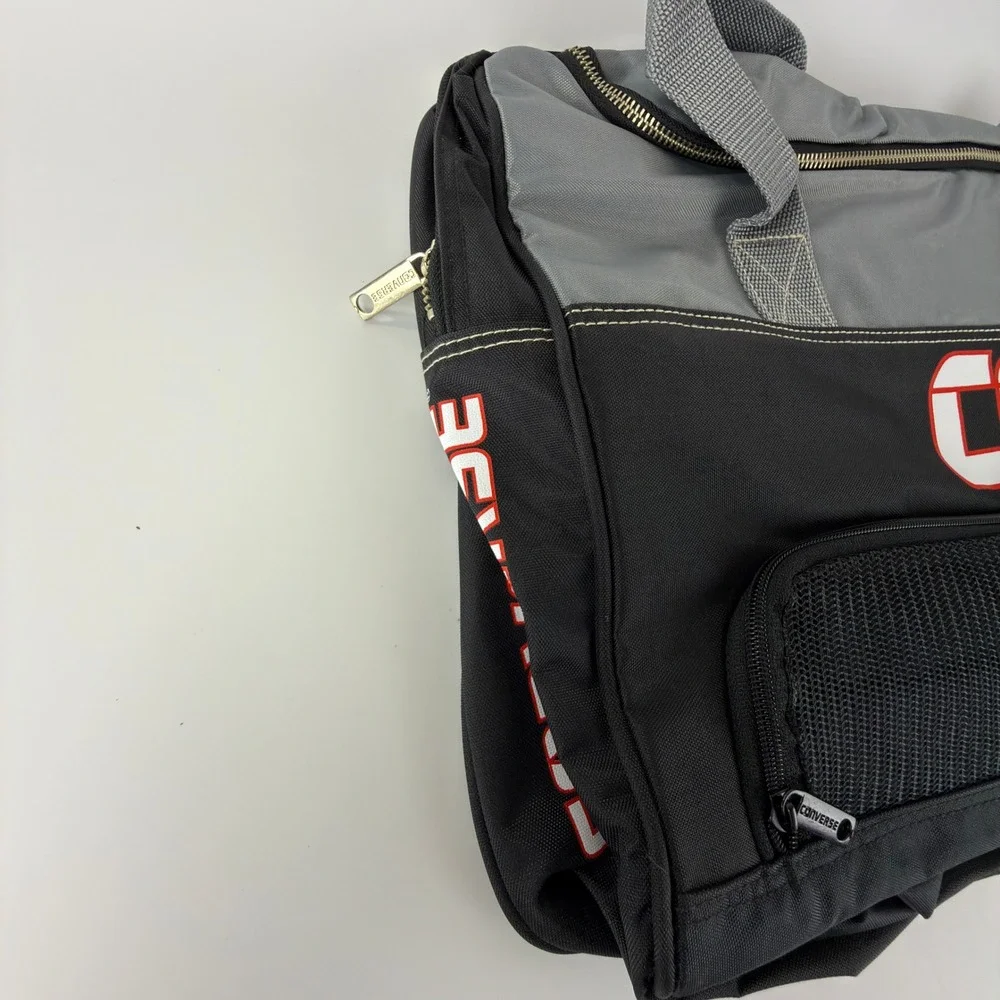 Vintage Converse CONS Duffle Bag Gray Black Large Gym Travel Sport Bag NWT NOS